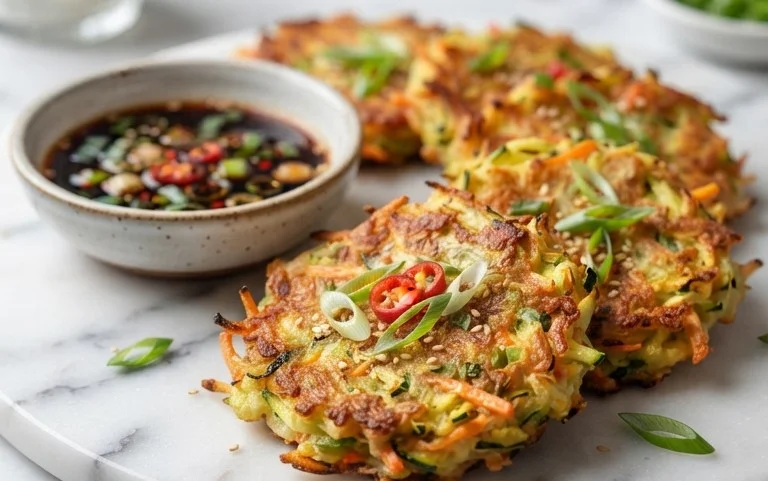 Quick & Easy Korean Zucchini Fritters (Hobak Jeon)
