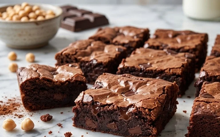 Flourless Chickpea Brownies (Vegan & Gluten Free)
