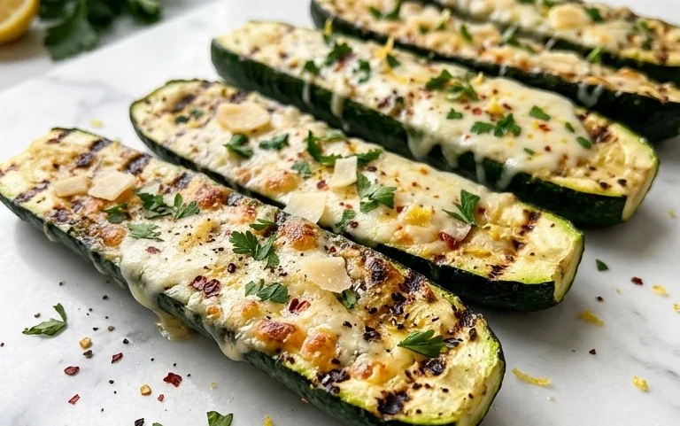 Grilled Zucchini with Parmesan
