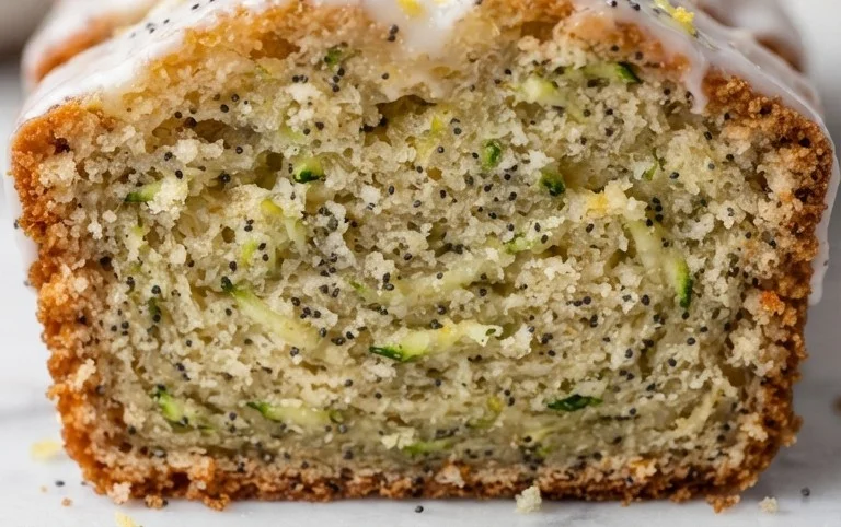 Easy Lemon Poppy Seed Zucchini Bread