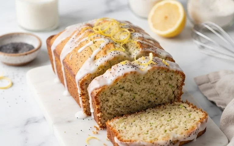 Easy Lemon Poppy Seed Zucchini Bread
