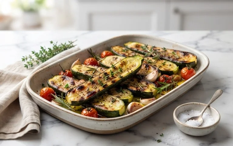 Simple Herb-Infused Roasted Zucchini Recipe