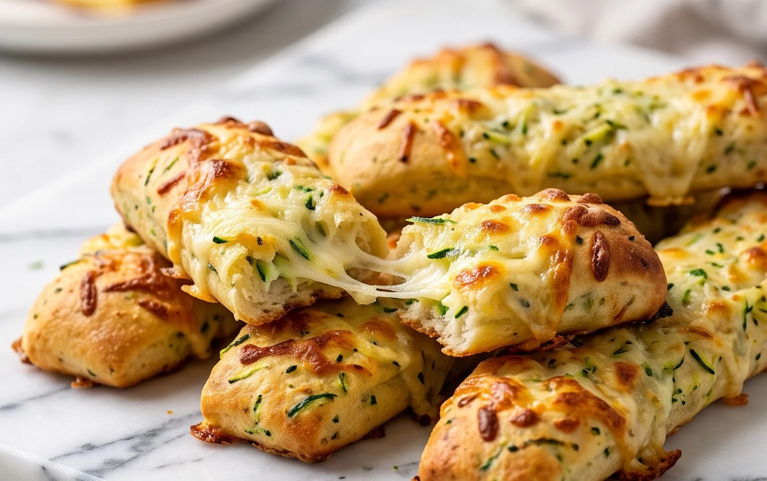 Cheesy Zucchini Breadsticks