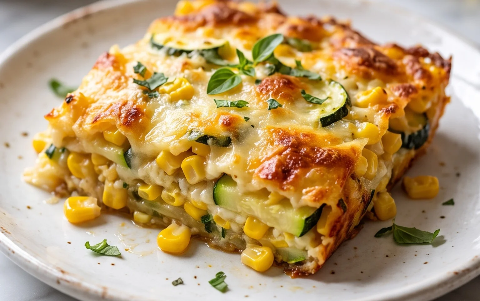 Zucchini Corn Parmesan Bake Recipe