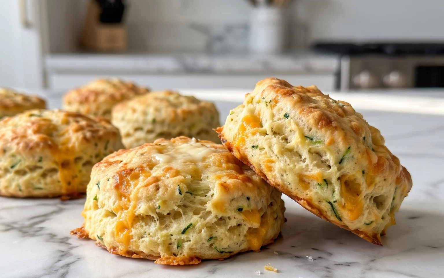 Zucchini Cheddar Biscuits