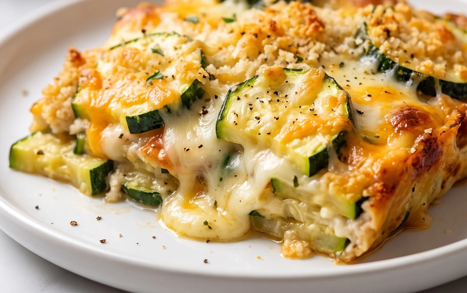 Cheesy Baked Zucchini Casserole