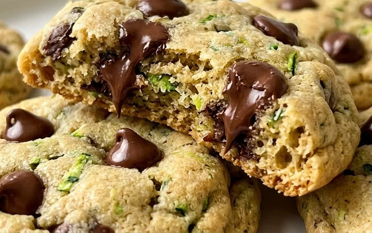 Soft Zucchini Cookies with Chocolate Chips