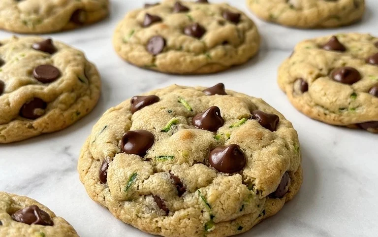 Soft Zucchini Cookies with Chocolate Chips
