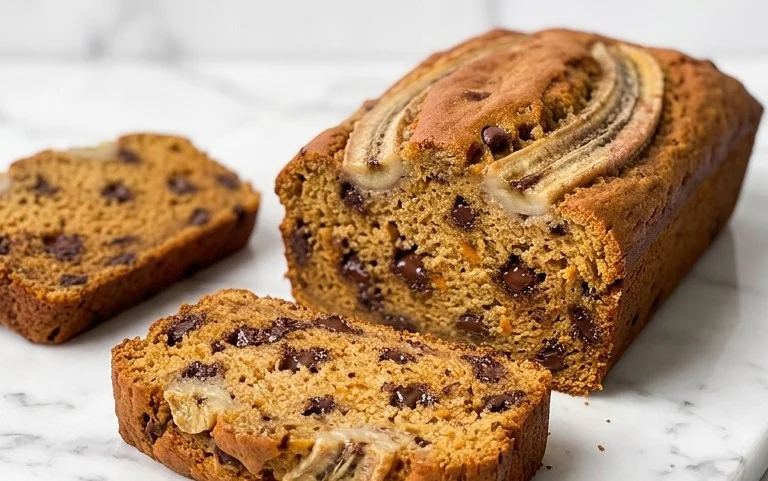 Pumpkin Chip Banana Bread
